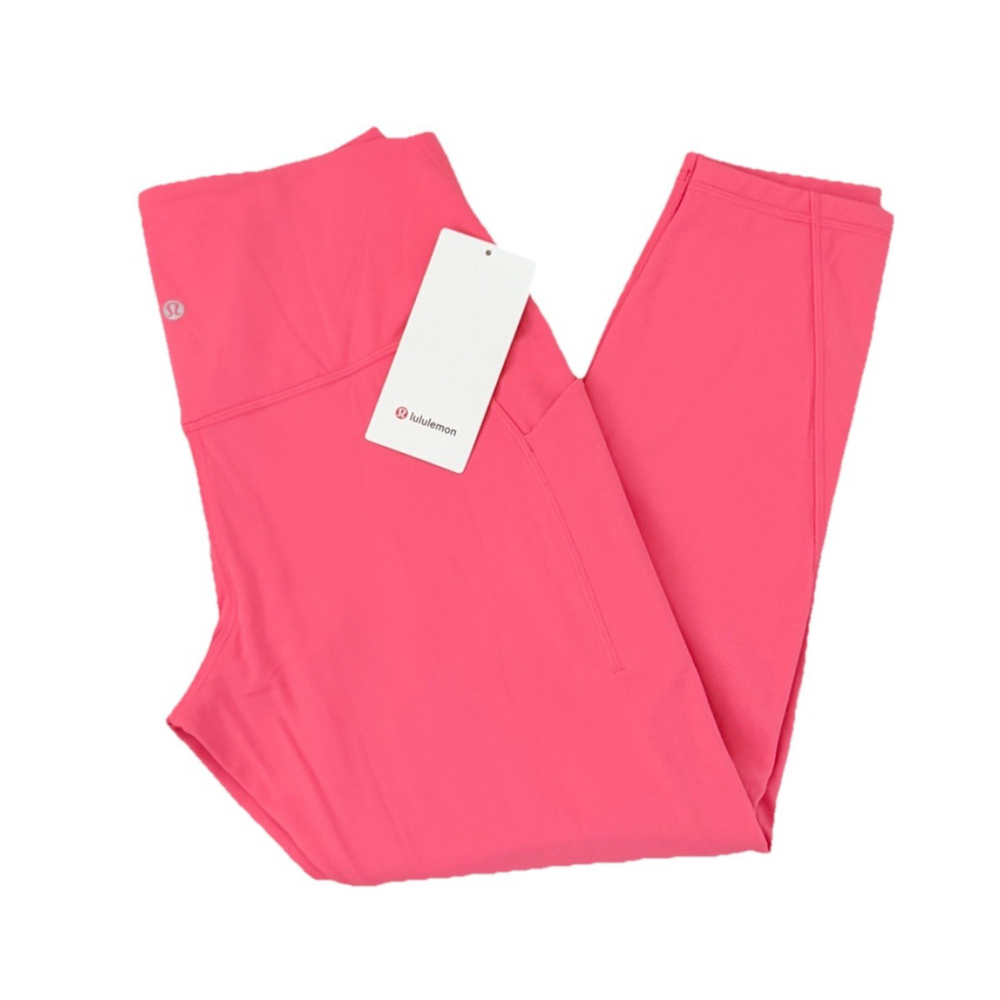 LULULEMON ALIGN HIGH RISE LEGGING 25” POCKETS GLAZE PINK SIZE 12 Waist 14.5”NWT - Picture 8 of 9
